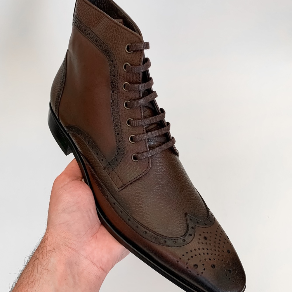 Brown Leather Boots - Picture 2 of 4